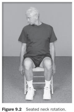 Figure 9.2 Seated neck rotation.
