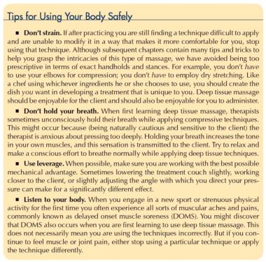 Deep Tissue Massage Using Body
