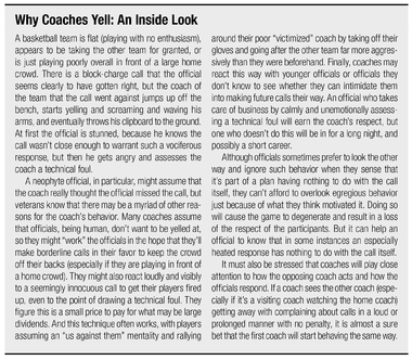 Why Coaches Yell