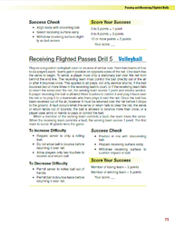 Receiving Flighted Passes Drill 5