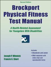 Brockport Physical Fitness Test Manual 2nd Edition With Web Resource
