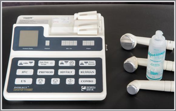 Figure 12.2 Components of an ultrasound unit.