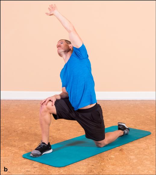 Figure 7.2 Hip flexors-torso-shoulder stretch.