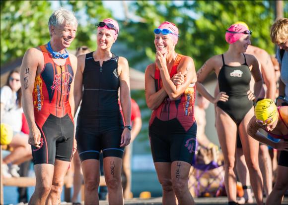 Joining a masters swim group can help you meet new training and racing partners.
