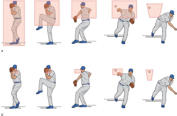 Figure 10.4 Minor League Baseball aggregate visual search cues versus Major League Baseball aggregate visual search cues. Major leaguers demonstrate attention to fewer and more localized visual cues.