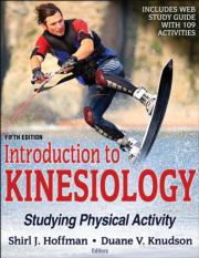 Introduction to Kinesiology Web Study Guide-5th Edition