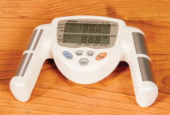 Figure 8.3 BIA machines can be used to assess body fat levels.