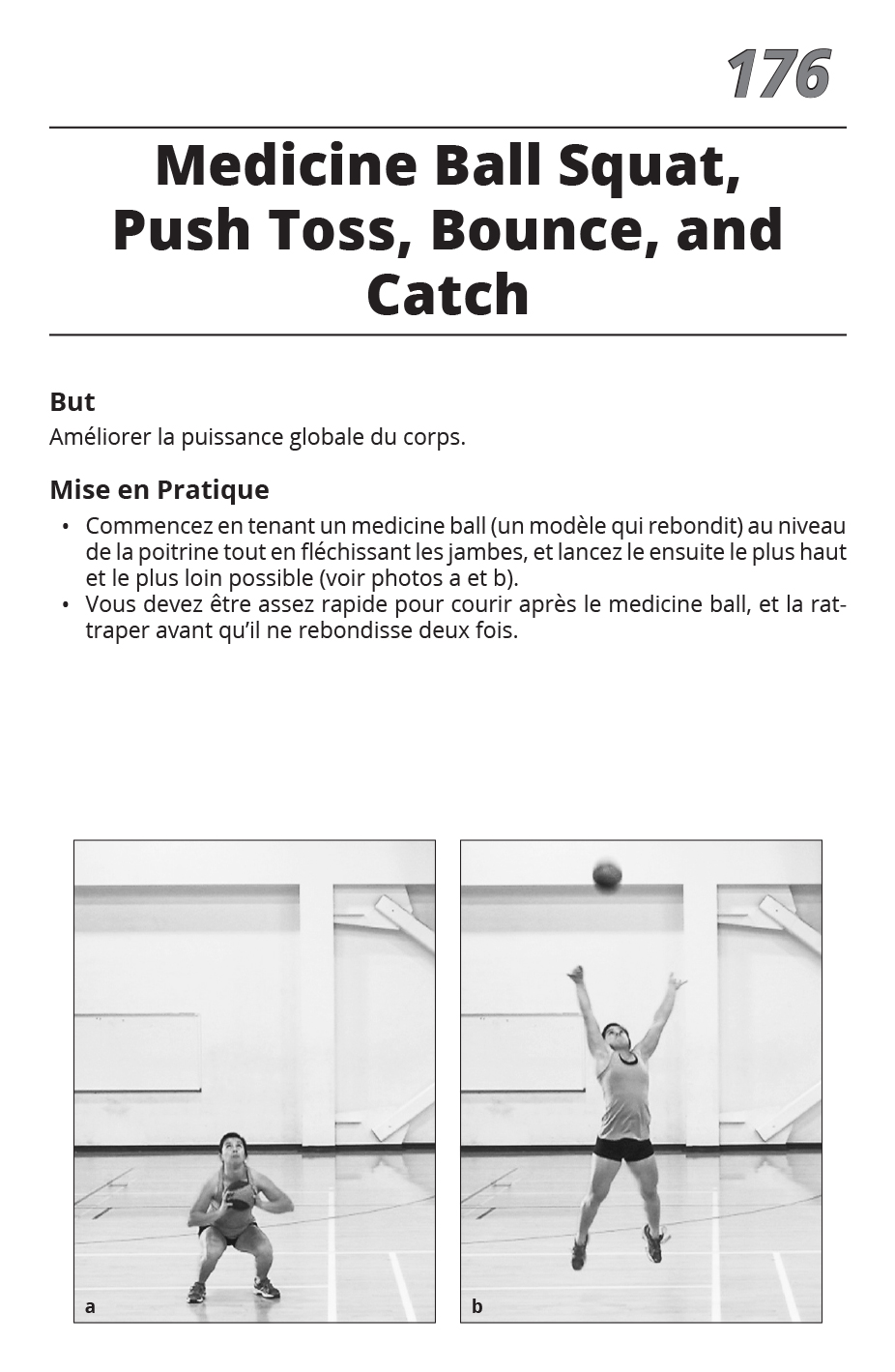 Medicine Ball Squat, Push Toss, Bounce, and Catch