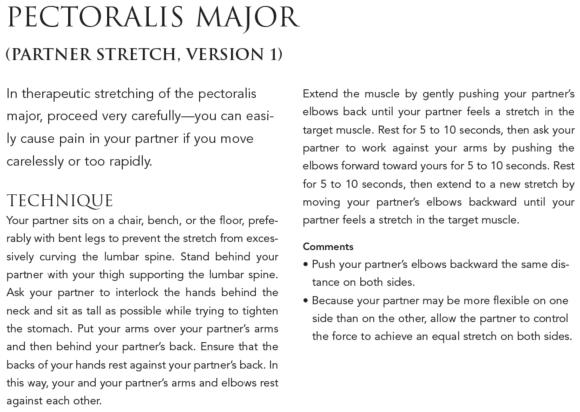 Pectoralis Major (Partner stretch, version 1)